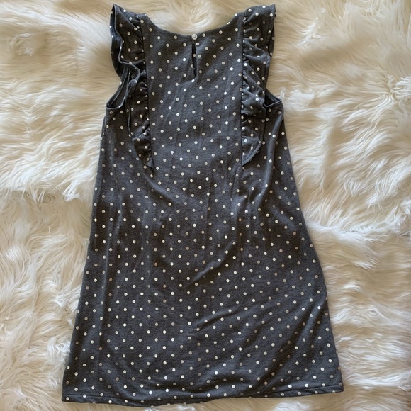 🛍 SALE Sonoma Girls Gray Ruffle Dress - Picture 3 of 5